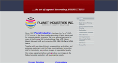 Desktop Screenshot of planetindustriesinc.com