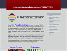 Tablet Screenshot of planetindustriesinc.com